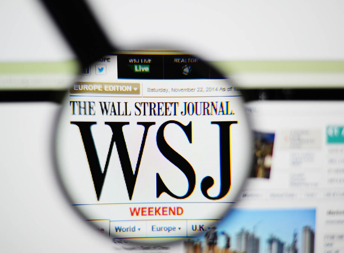 Журнал The Wall Street Journal Цитирует Насоса Кириакидеса